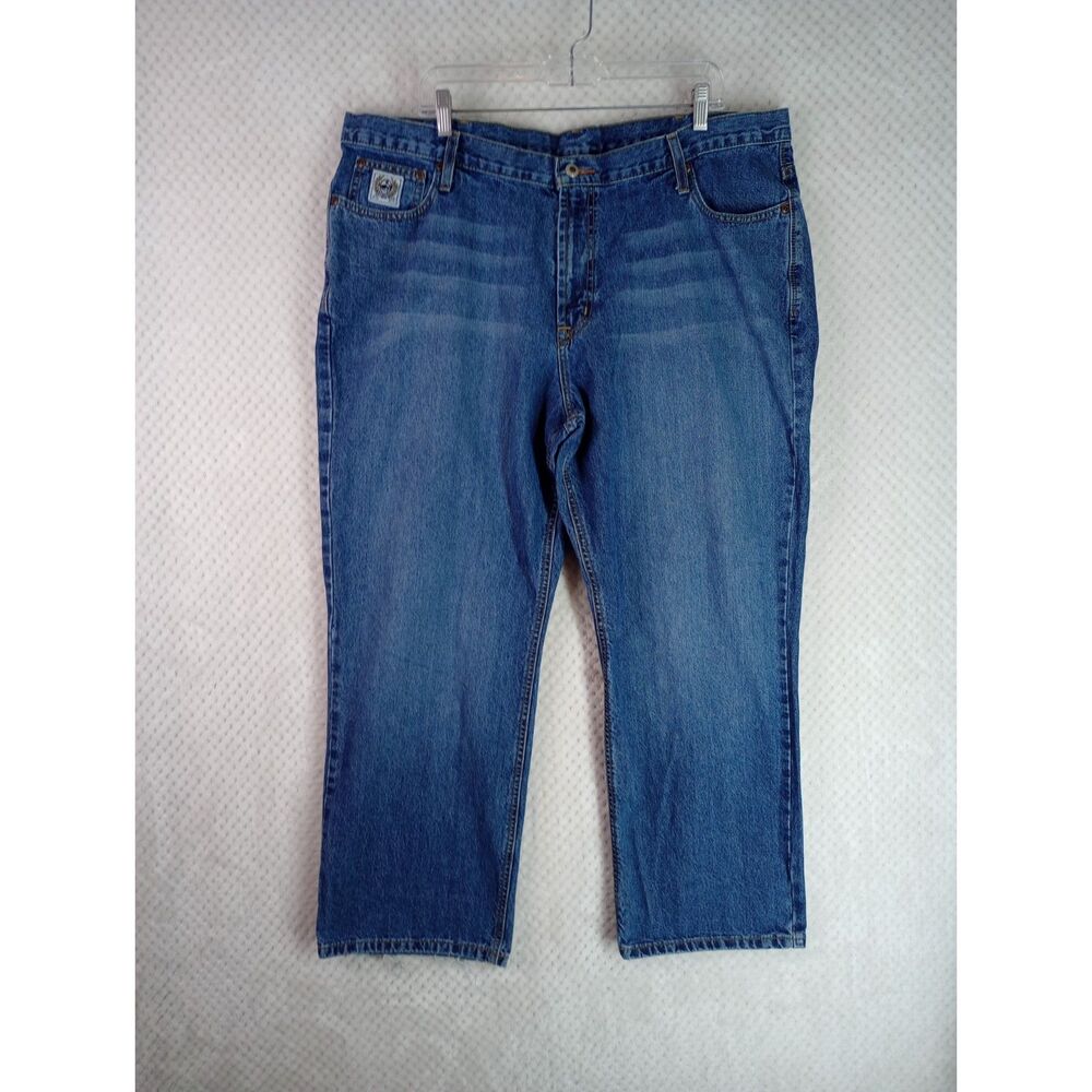 Cinch White Label Relaxed Fit Men's 42x30 Medium Wash Jeans**READ**